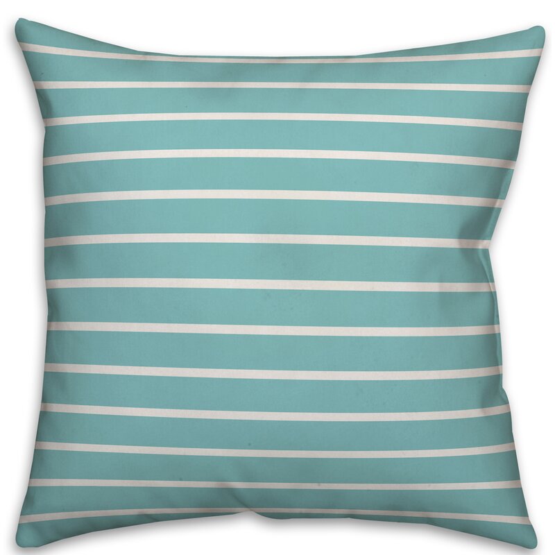 16" x 16" Allegro Nautical Stripes Christmas Tree Throw Pillow Cover CYS214