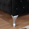 Black Allison Tufted Upholstered Platform KING Bed (3 Boxes) SHB610