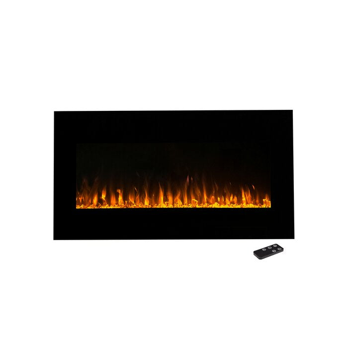 20" H x 42" W x 4.75" D Allmeria Electric Fireplace