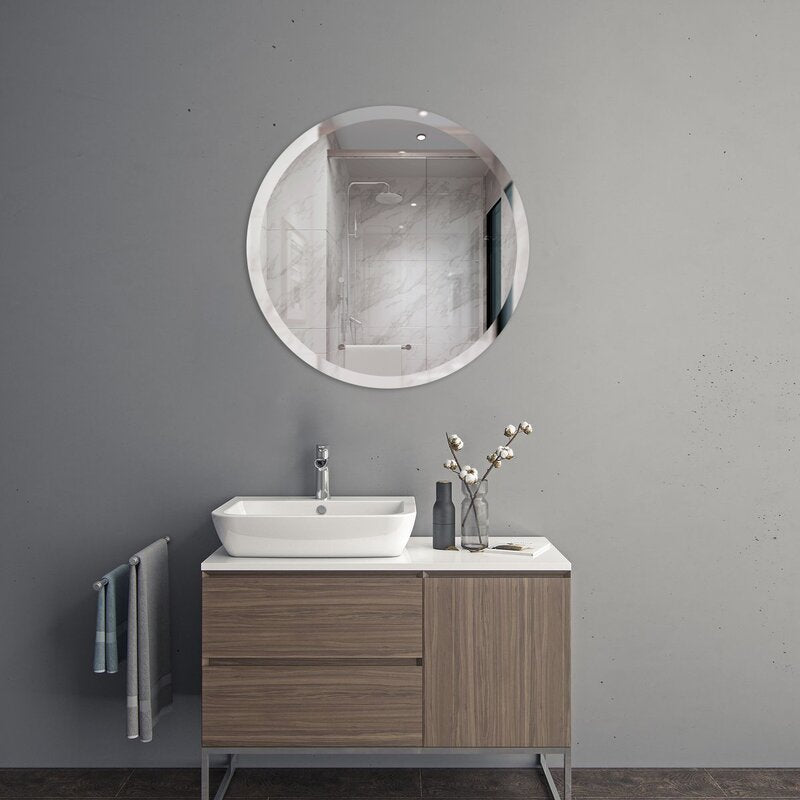24" H x 24" W Alonso Beveled Bathroom Mirror VB508