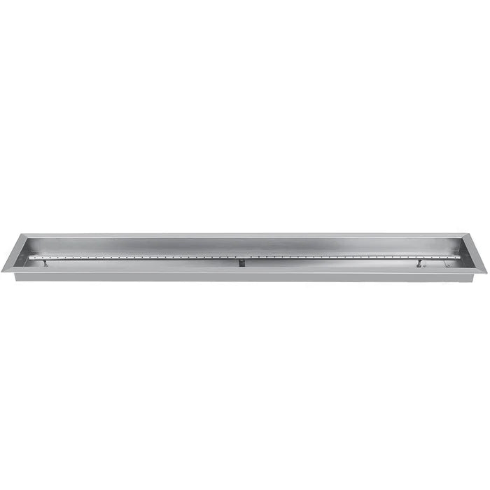 2" H x 61" W x 8" D Altina 2'' H Stainless Steel Propane Outdoor Fire Pit