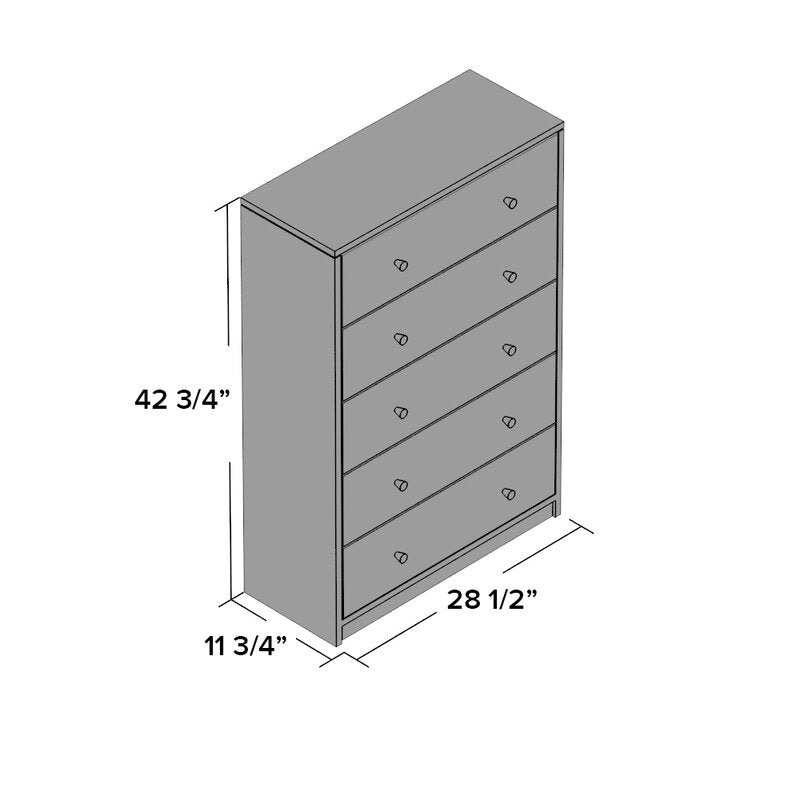 Altus 5 Drawer Chest #8134T