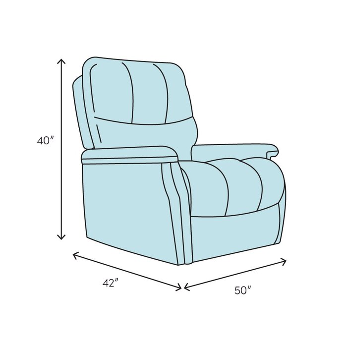 Alvey Wide Seat Leather Power Recliner