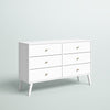 White Alyssa 6 - Drawer Dresser