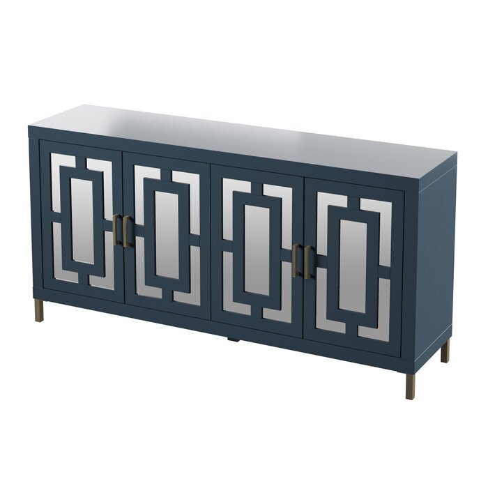 Fontana Blue Amabel 63.38'' Wide Sideboard