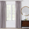 Amal Linen Blend Solid Color Room Darkening Rod Pocket Single Curtain Panel, 96