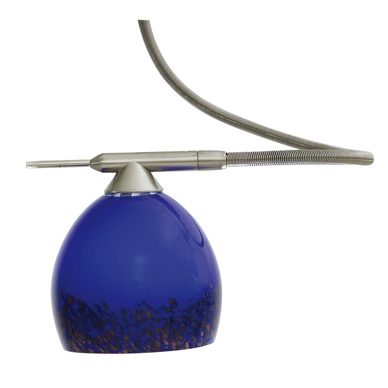 Blue with Red Amalgre 3'' H x 18'' W Glass Bowl Pendant Shade ( Screw On ) (SET OF 4)