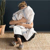 Blue Amato Stripe Single Cotton Throw SC725