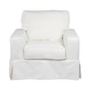 Box Cushion Armchair Slipcover, White **SLIPCOVER ONLY** (#K6561)