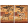 Americanflat Animals On Safari 2 - 2 Piece Print on Canvas