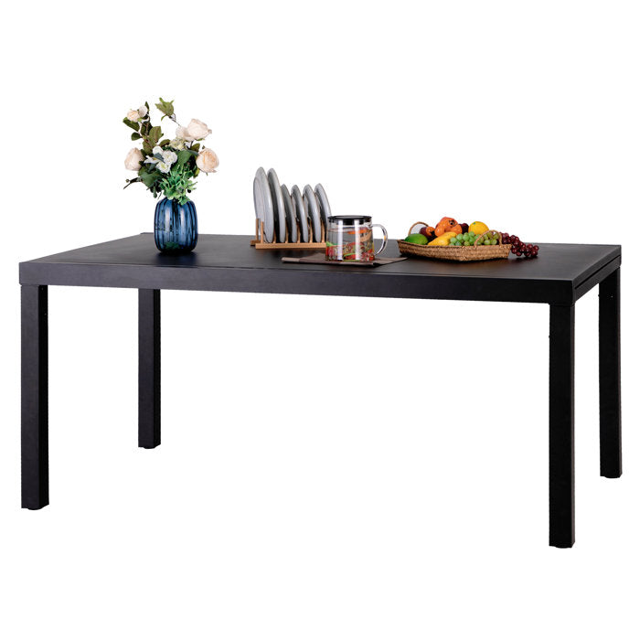 Anacani Extendable Metal Fliptop Outdoor Dining Table