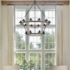 Anatoli 18 - Light Dimmable Wagon Wheel Chandelier