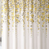 Yellow/Gray/Off-White Anatoli Floral Single Shower Curtain