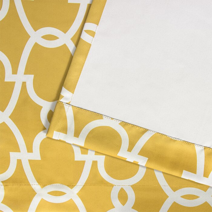 52" W x 96" L Andish Polyester Curtain (Set of 2)