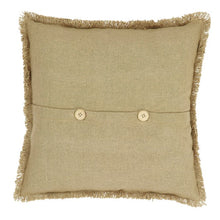 Load image into Gallery viewer, Set of 2 - Andrade Burlap Natural Fringed Cotton Throw Pillow (#953)
