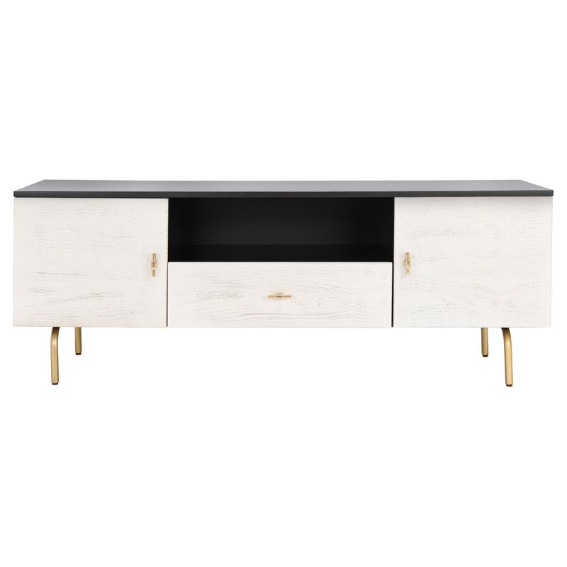 Black/White Aneurin TV Stand for TVs up to 65" MG499