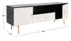 Black/White Aneurin TV Stand for TVs up to 65