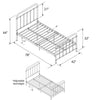 Angelita Platform Bed, Twin (#HA586)