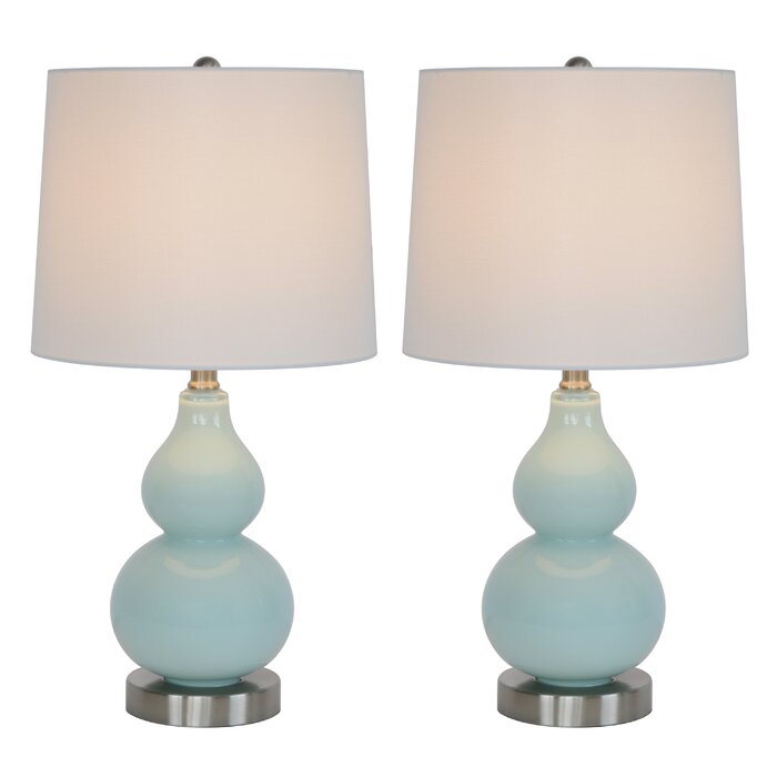 Anona 22" Table Lamp (Set of 2), Blue #HA749