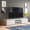 *AS IS* White High Gloss Ansel TV Stand for TVs up to 78