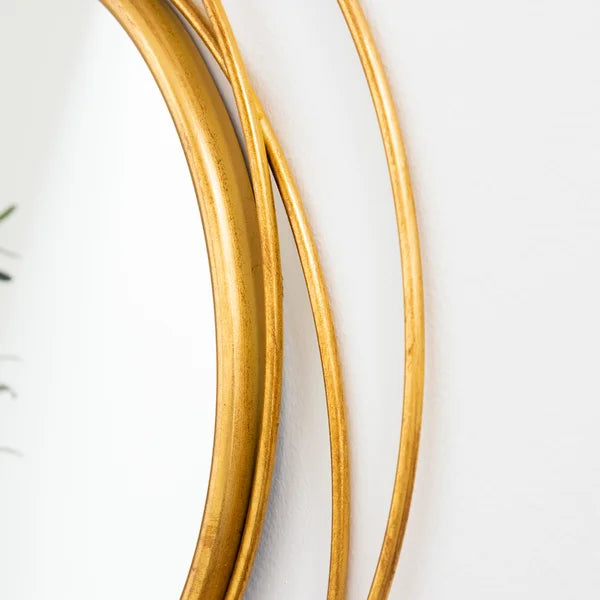 32" H x 32" W x 1.5" D Ansley Glam Distressed Accent Mirror