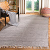 Jodi Geometric Handmade Flatweave Cotton Ivory/Anthracite Area Rug - 8' x 10' (#K1080)
