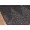 2'7'' x 7'6'' Antigua Chevron Indoor / Outdoor Area Rug in Charcoal