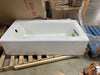 Bellwether 60 in. x 32 in. ADA Cast Iron Alcove Bathtub with Integral Farmhouse Apron and Left-Hand Drain in White