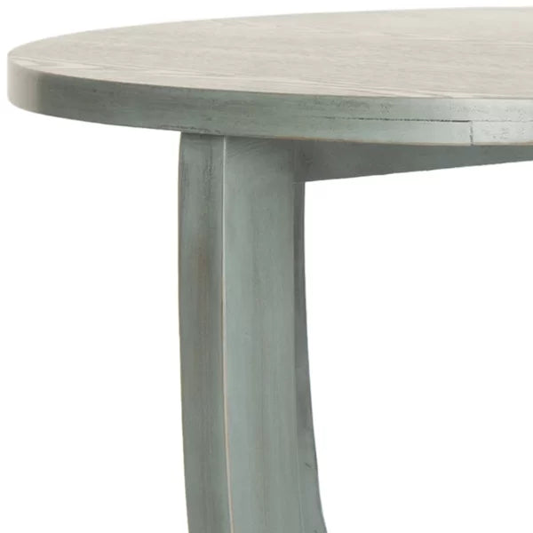 Barn Blue Applonia 30.3'' Tall Solid Wood End Table