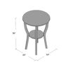 Barn Blue Applonia 30.3'' Tall Solid Wood End Table