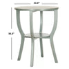 Barn Blue Applonia 30.3'' Tall Solid Wood End Table