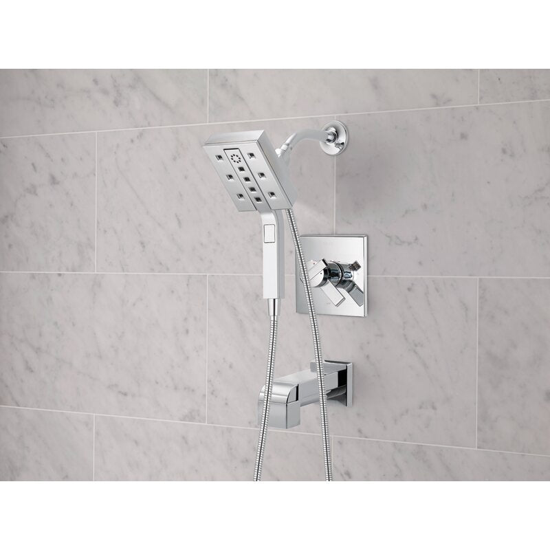 17467-I Ara Thermostatic Tub and Shower Faucet with Rough-in Valve and Monitor HAB269