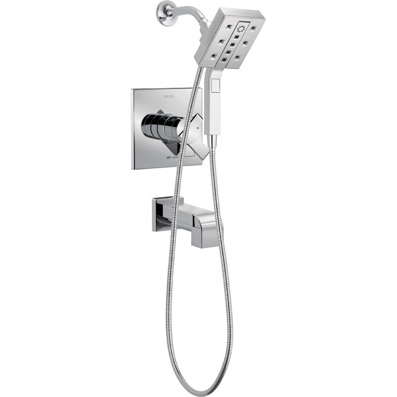 17467-I Ara Thermostatic Tub and Shower Faucet with Rough-in Valve and Monitor HAB269