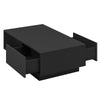 Black Arabella Block Coffee Table with Storage