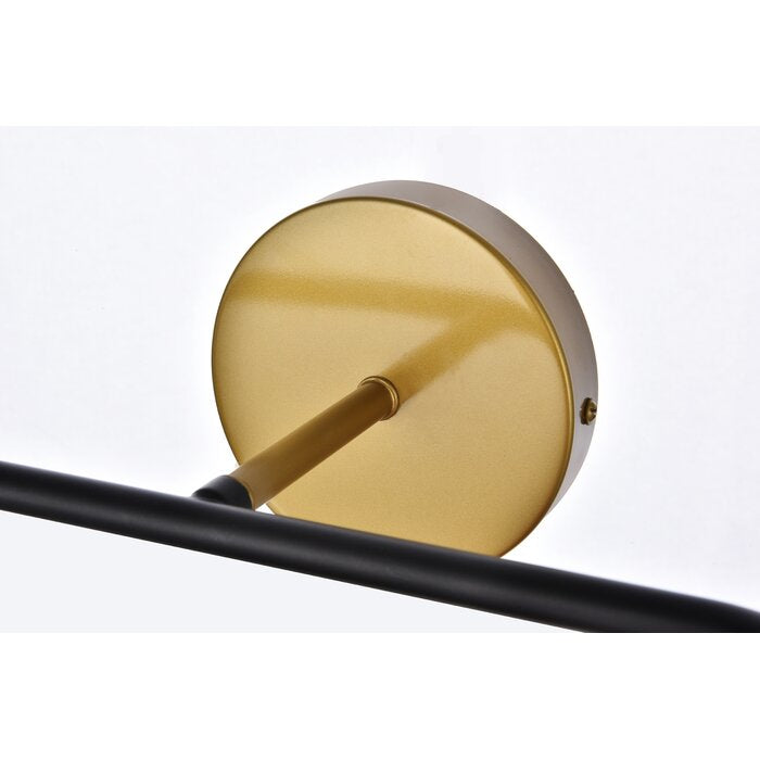 Black/Brass Arapahoe 4 - Light Dimmable Vanity Light