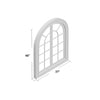 Load image into Gallery viewer, Arch Wall Decor, White (#K3918)