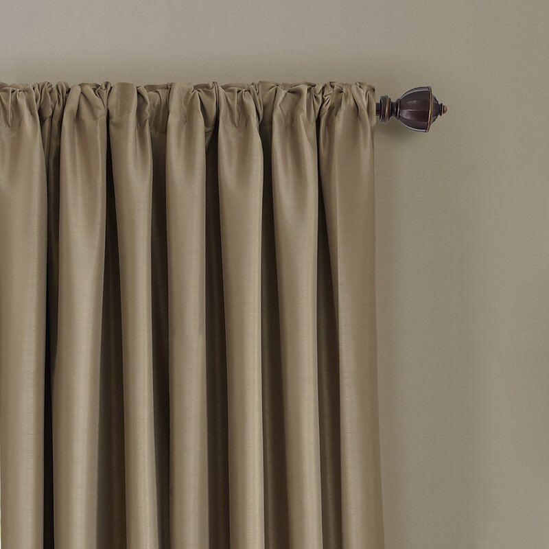 52" W x 95" L Ardmore Solid Blackout Single Curtain Panel