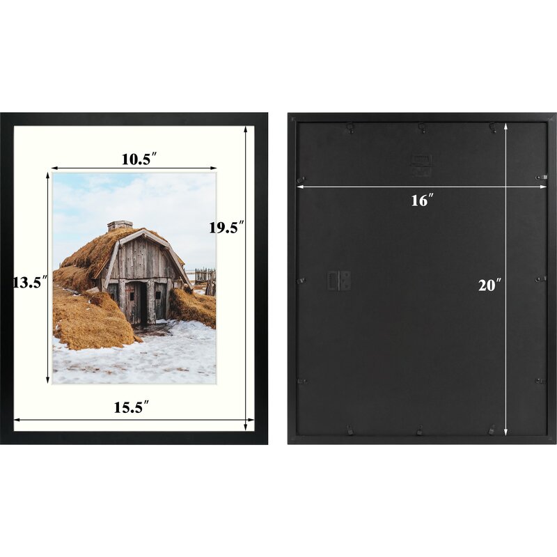 Black Arianie Wooden Picture Frame (Set of 3) pt211