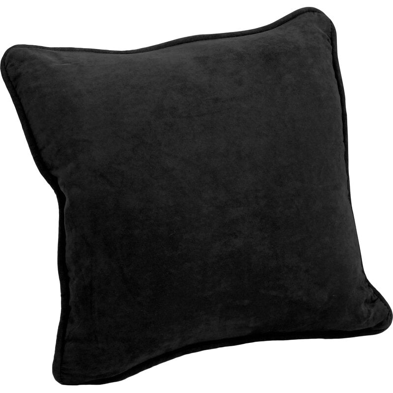 Black Ariaunna Corded Throw Pillow (Set of 2)