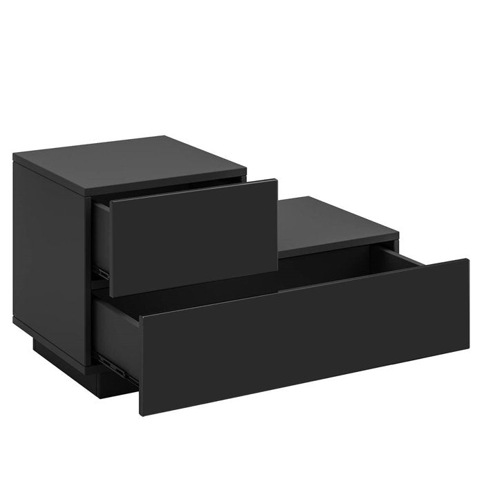 Black Armondo Manufactured Wood Nightstand