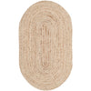 Arria Handmade Flatweave Jute/Sisal Area Rug in Natural Oval 8' x 10'