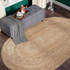 Arria Handmade Flatweave Jute/Sisal Area Rug in Natural Oval 8' x 10'