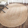 Arria Handmade Flatweave Jute/Sisal Area Rug in Natural Oval 8' x 10'