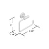 BH26541BBZ Arrondi™ Wall Mounted Towel Ring B11-MS118