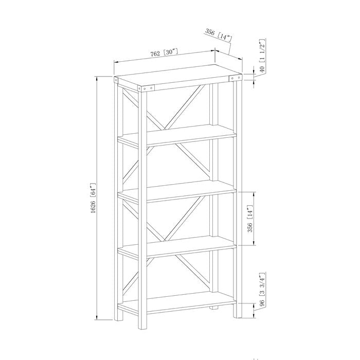 Arsenault etagere shop bookcase
