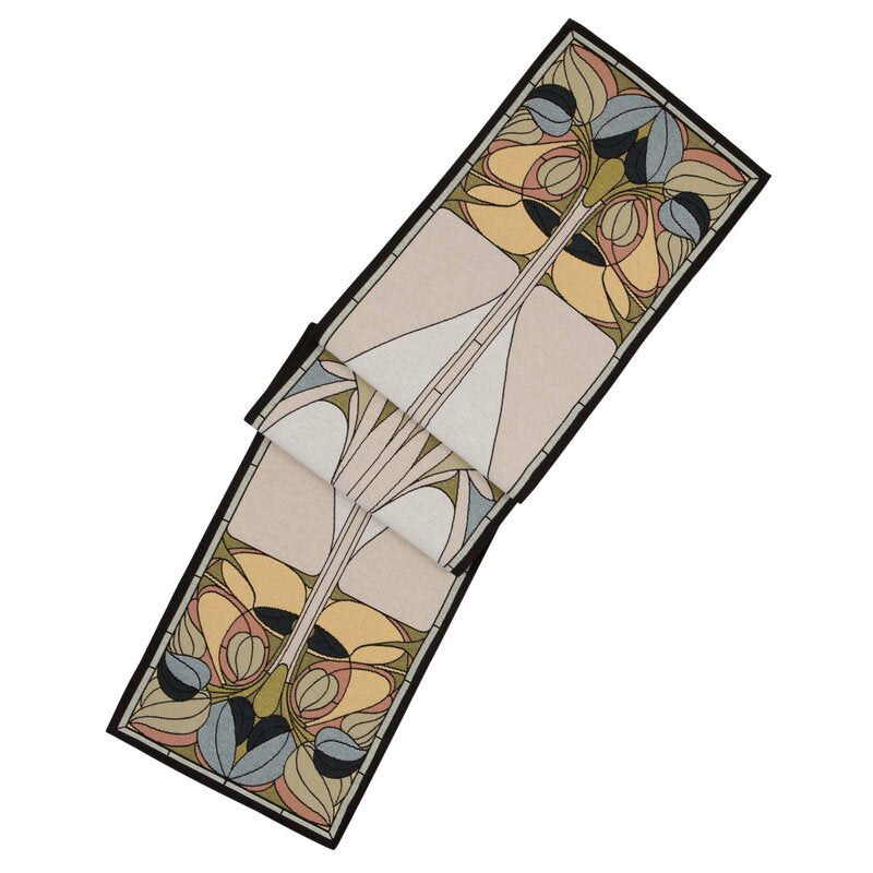 Yellow Art Nouveau Table Runner ts154