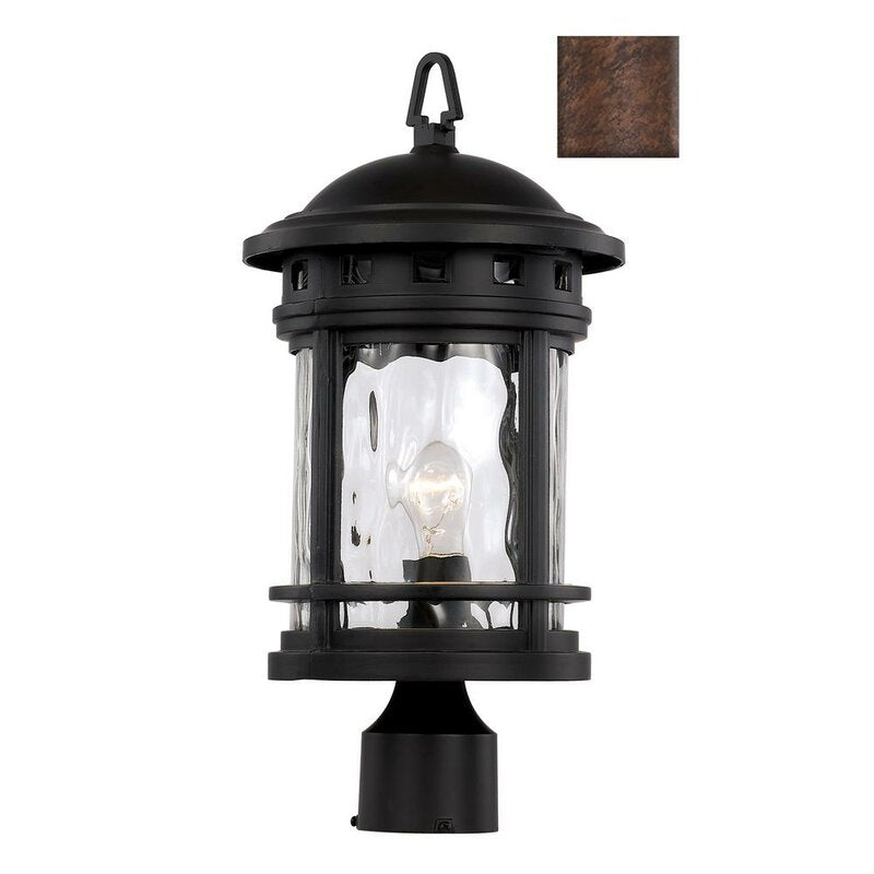 18.5" H x 9" W x 9" D Ashberry Rust 1 -Light Hardwired Lantern Head VB241