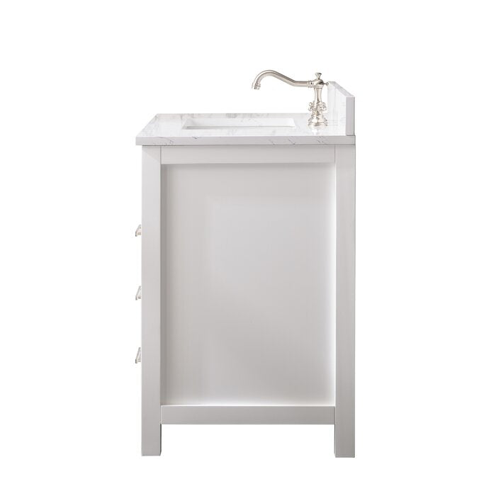 Atencio 36'' Free-standing Single Bathroom Vanity with Engineered Stone Vanity Top