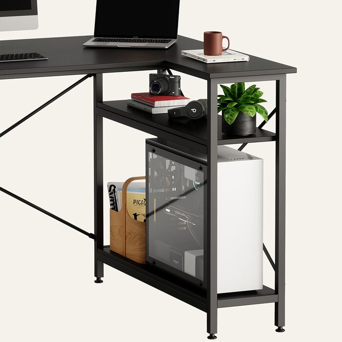 Atia Reversible L-Shape Desk, 29.13“H x 47.24" W x 35.43" D