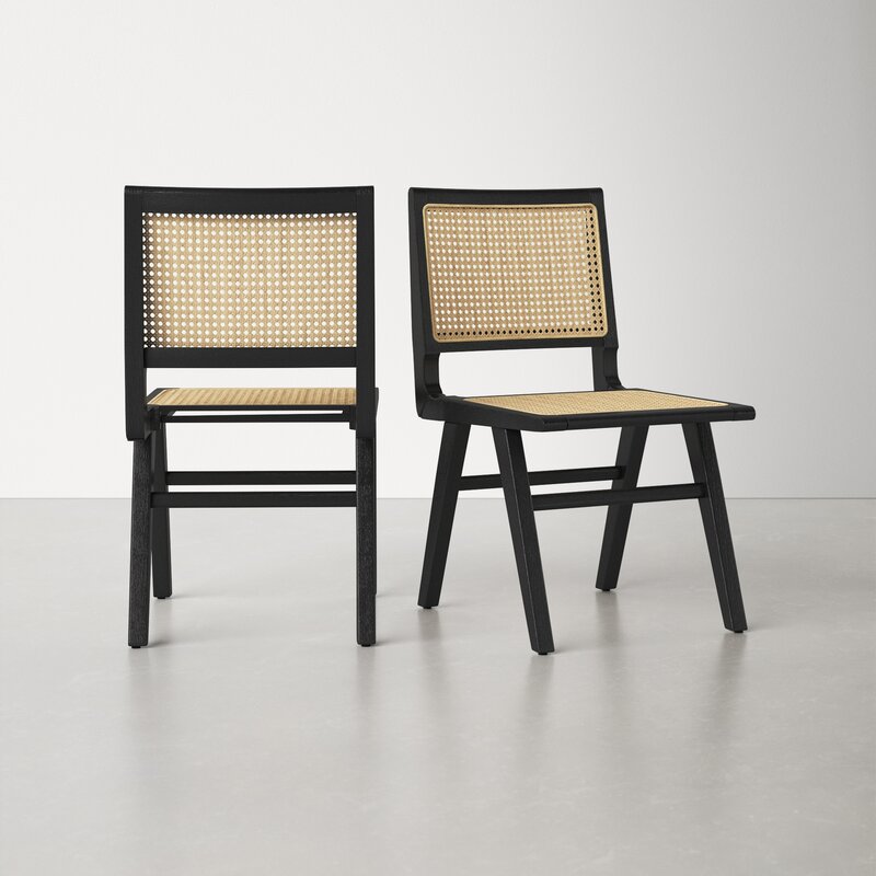 Black/Natural Atticus Side Chair (Set of 2)